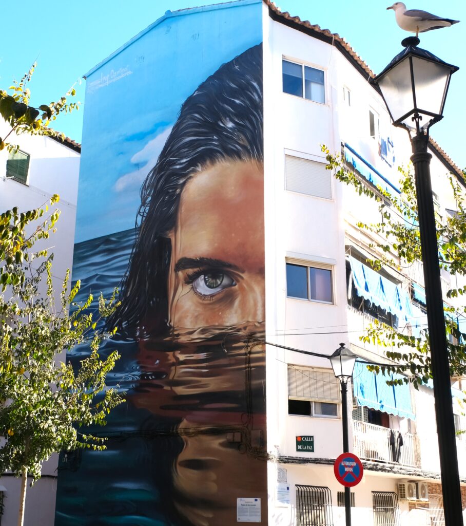 fuengirola barrio boquetillo mural mirada mediterranea artista steve camino