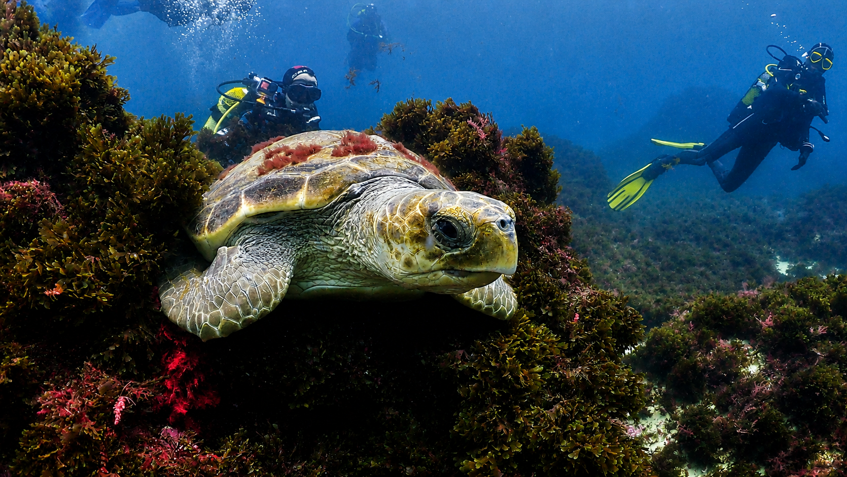 scuba diving Andalusia in tarifa turtle