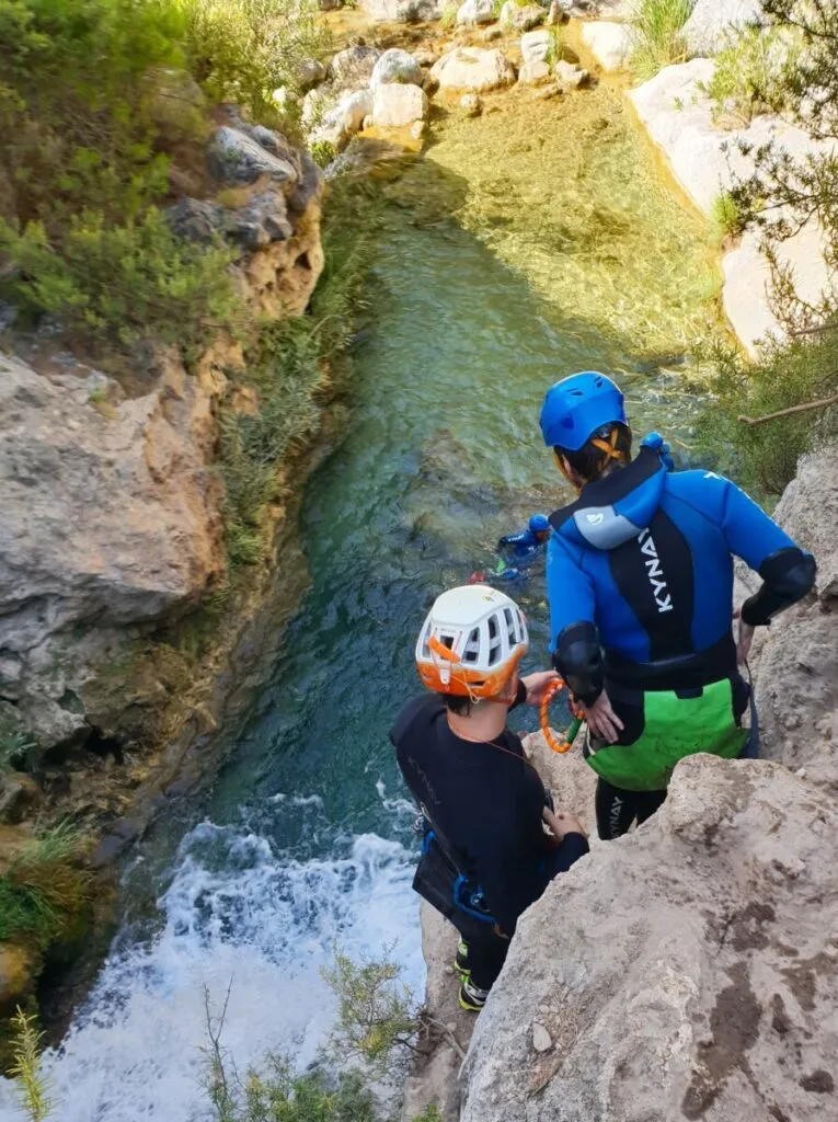 adventure activities in andalusia canyoning in rio verde