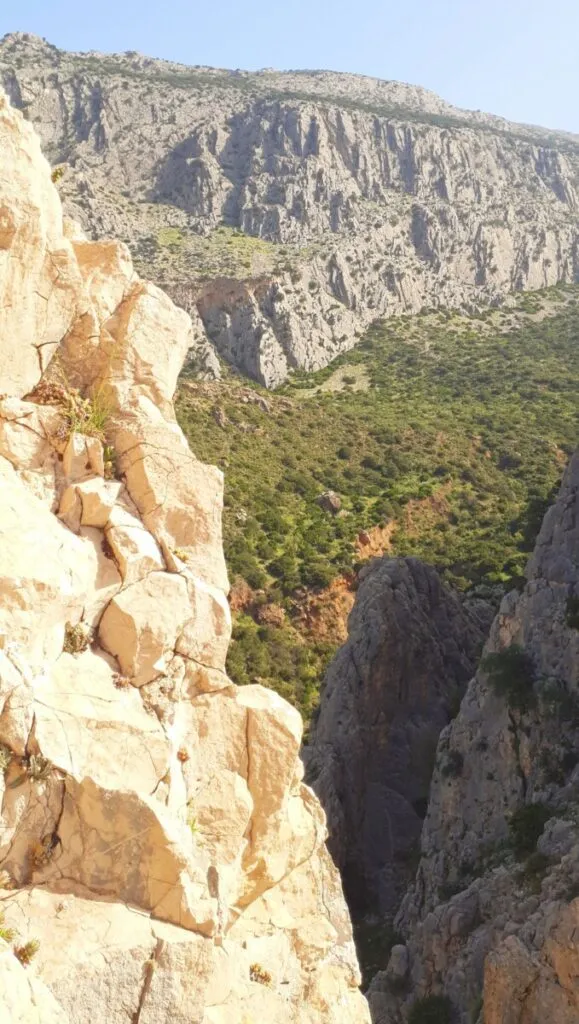 landscape during caminito del rey via ferrata